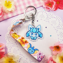 Load image into Gallery viewer, Cute Eeveelutions - Mini Lanyard + Keychain Set
