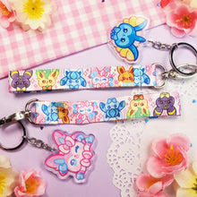 Load image into Gallery viewer, Cute Eeveelutions - Mini Lanyard + Keychain Set