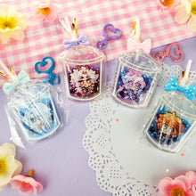 Load image into Gallery viewer, Genshin Boba Tea - Lollipop Keychains - Itto + Childe + Ayato