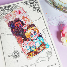 Load image into Gallery viewer, OFMD - Co-Captains - Holographic Prism Bookmark - Stede + Ed - BlackBonnet - Our Flag