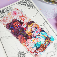 Load image into Gallery viewer, OFMD - Co-Captains - Holographic Prism Bookmark - Stede + Ed - BlackBonnet - Our Flag