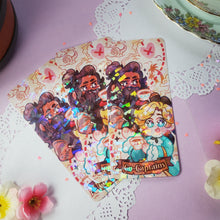 Load image into Gallery viewer, OFMD - Co-Captains - Holographic Prism Bookmark - Stede + Ed - BlackBonnet - Our Flag