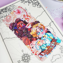 Load image into Gallery viewer, OFMD - Co-Captains - Holographic Prism Bookmark - Stede + Ed - BlackBonnet - Our Flag