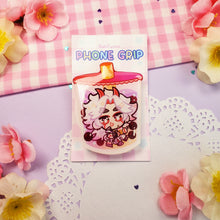 Load image into Gallery viewer, Genshin Boba Tea Grips - Acrylic Phone Grip