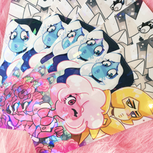 Load image into Gallery viewer, SU - Diamonds - Holographic Prism Bookmark