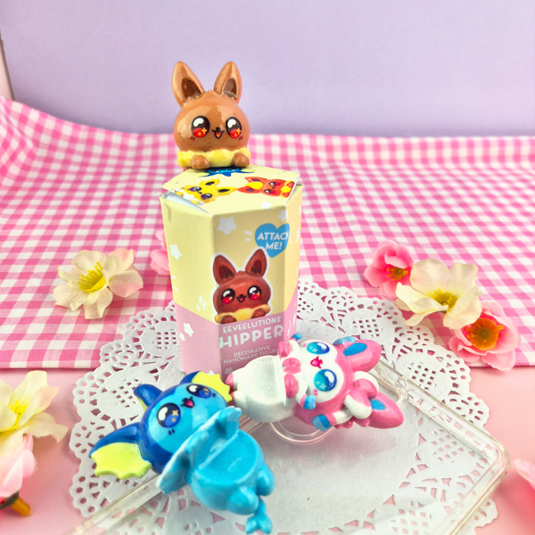 Eeveelution Hipper Peeker Phone Charm Blind Box: Cute Phone Accessory (PRE-ORDER)