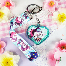 Load image into Gallery viewer, Helluva Boss - Fizz + Asmodeus - Mini Lanyard + Acrylic Keychain Set
