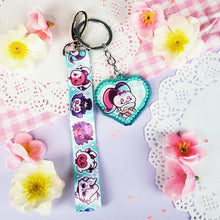 Load image into Gallery viewer, Helluva Boss - Fizz + Asmodeus - Mini Lanyard + Acrylic Keychain Set
