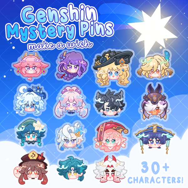 Genshin Gacha Spin - Mystery Acrylic Pin