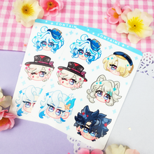 Load image into Gallery viewer, Genshin Impact - Fontaine- Kiss Cut Sticker Sheet
