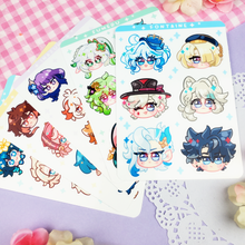 Load image into Gallery viewer, Genshin Impact - Fontaine- Kiss Cut Sticker Sheet
