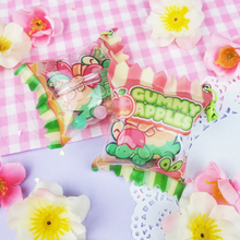 Load image into Gallery viewer, Gummy Appletuns - Candy Shaker Bag - Acrylic Charms/Keychains
