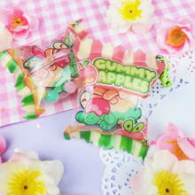 Load image into Gallery viewer, Gummy Appletuns - Candy Shaker Bag - Acrylic Charms/Keychains
