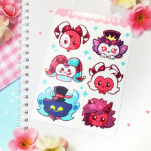 Load image into Gallery viewer, Helluva Boss - Chibis - Kiss Cut - Sticker Sheet - Vinyl Stickers
