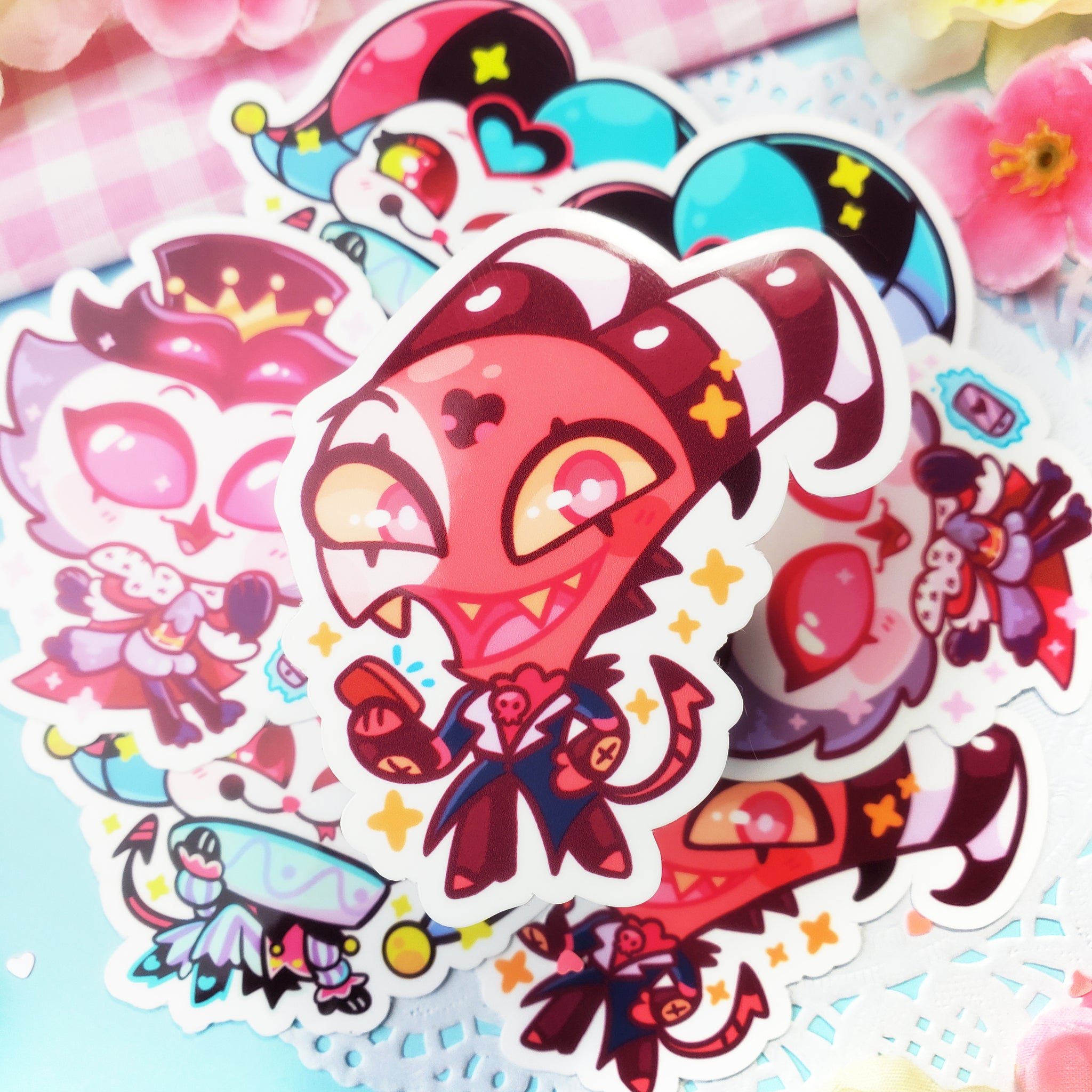 Helluva Boss - Blitzo + Stolas + Fizz - Chibi - Stickers, Die Cut Stic ...