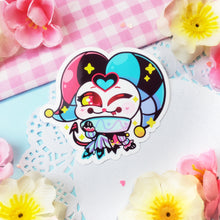 Load image into Gallery viewer, Helluva Boss - Blitzo + Stolas + Fizz - Chibi - Stickers, Die Cut Stickers
