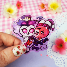 Load image into Gallery viewer, Helluva Boss - Blitzo + Stolas - Fizz + Asmodeus- Acrylic Charms/Keychains
