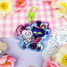 Load image into Gallery viewer, Helluva Boss - Blitzo + Stolas - Fizz + Asmodeus- Acrylic Charms/Keychains

