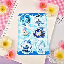 Load image into Gallery viewer, Cookie - Chibis - Kiss Cut - Sticker Sheet - Vinyl Stickers
