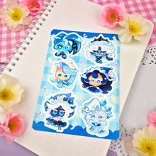 Load image into Gallery viewer, Cookie - Chibis - Kiss Cut - Sticker Sheet - Vinyl Stickers
