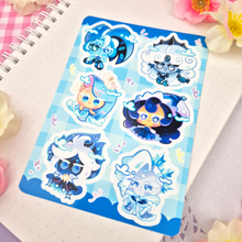 Load image into Gallery viewer, Cookie - Chibis - Kiss Cut - Sticker Sheet - Vinyl Stickers

