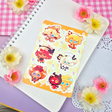 Load image into Gallery viewer, Cookie - Chibis - Kiss Cut - Sticker Sheet - Vinyl Stickers
