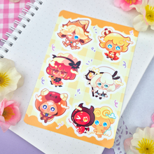 Load image into Gallery viewer, Cookie - Chibis - Kiss Cut - Sticker Sheet - Vinyl Stickers
