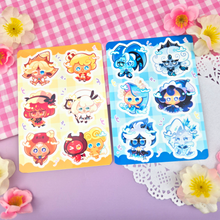 Load image into Gallery viewer, Cookie - Chibis - Kiss Cut - Sticker Sheet - Vinyl Stickers
