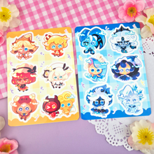 Load image into Gallery viewer, Cookie - Chibis - Kiss Cut - Sticker Sheet - Vinyl Stickers
