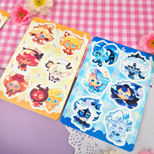 Load image into Gallery viewer, Cookie - Chibis - Kiss Cut - Sticker Sheet - Vinyl Stickers
