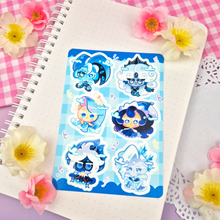 Load image into Gallery viewer, Cookie - Chibis - Kiss Cut - Sticker Sheet - Vinyl Stickers
