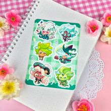 Load image into Gallery viewer, Cookie - Chibis - Kiss Cut - Sticker Sheet - Vinyl Stickers
