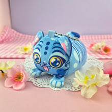 Load image into Gallery viewer, Derpy Tiger Mochi Plush Keychain Bag Charm (HE SQUEAKS!)
