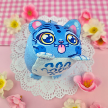 Load image into Gallery viewer, Derpy Tiger Mochi Plush Keychain Bag Charm (HE SQUEAKS!)
