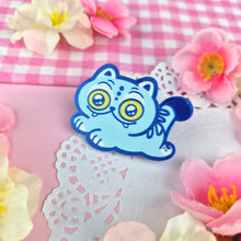 Load image into Gallery viewer, Derpy Tiger Handmade Pin
