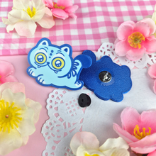 Load image into Gallery viewer, Derpy Tiger Handmade Pin
