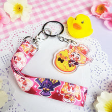 Load image into Gallery viewer, Hazbin - Lucifer Ducky - Mini Lanyard + Acrylic Keychain Set
