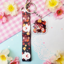 Load image into Gallery viewer, Genshin Impact - Hu Tao - Mini Lanyard + Acrylic Keychain Set
