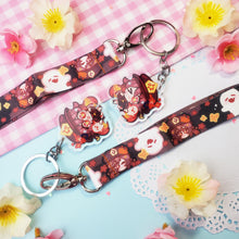 Load image into Gallery viewer, Genshin Impact - Hu Tao - Mini Lanyard + Acrylic Keychain Set
