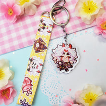 Load image into Gallery viewer, Genshin Impact - Arataki Itto - Mini Lanyard + Acrylic Keychain Set
