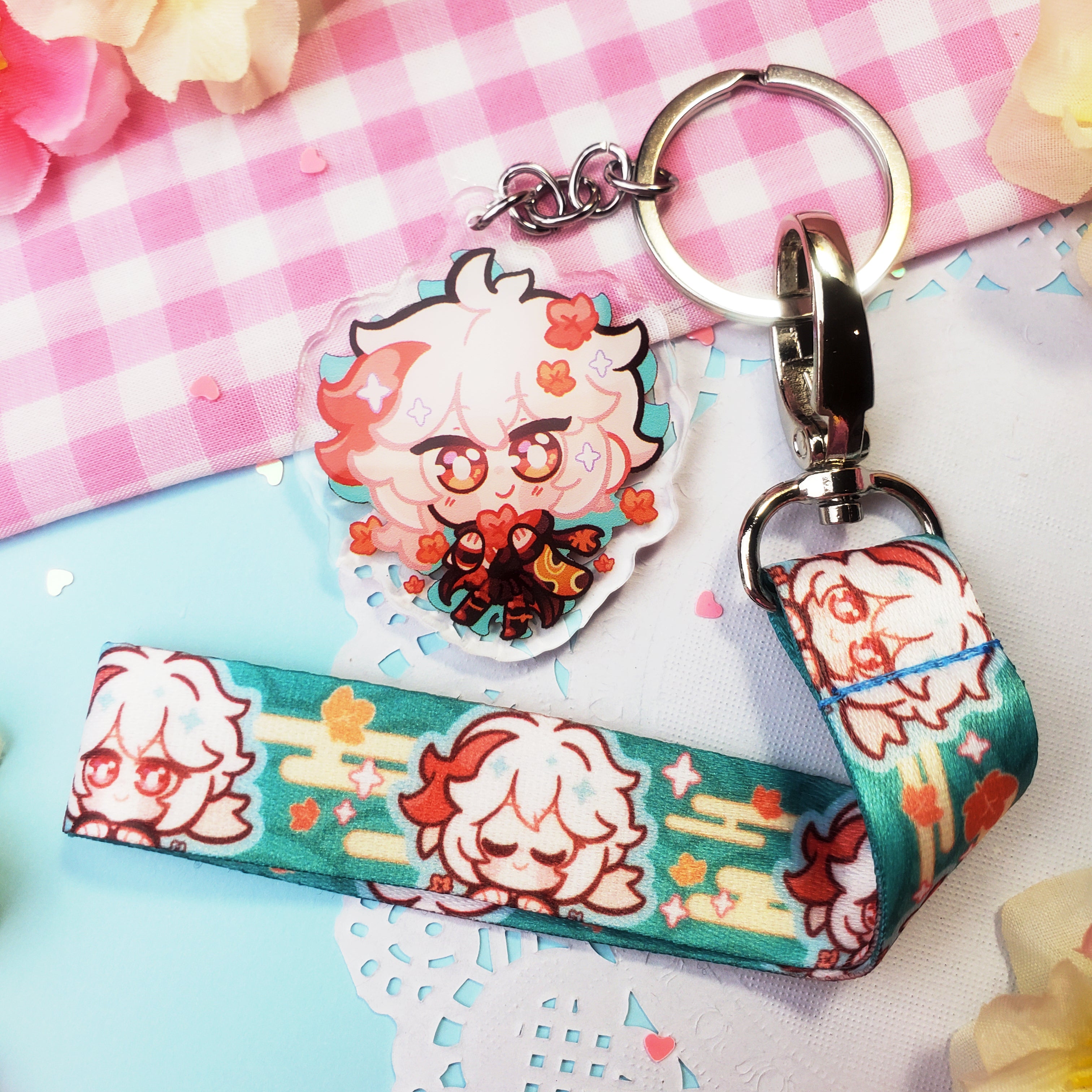 Genshin Impact - Kazuha - Mini Lanyard + Acrylic Keychain Set – BotTwins