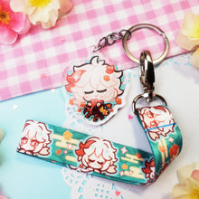 Load image into Gallery viewer, Genshin Impact - Kazuha - Mini Lanyard + Acrylic Keychain Set
