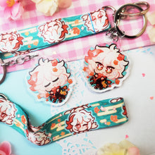 Load image into Gallery viewer, Genshin Impact - Kazuha - Mini Lanyard + Acrylic Keychain Set
