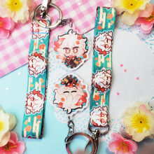 Load image into Gallery viewer, Genshin Impact - Kazuha - Mini Lanyard + Acrylic Keychain Set
