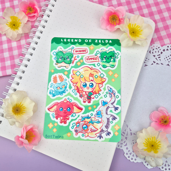 LOZ - Chibis - Kiss Cut - Sticker Sheet - Vinyl Stickers