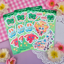 Load image into Gallery viewer, LOZ - Chibis - Kiss Cut - Sticker Sheet - Vinyl Stickers

