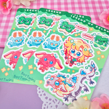 Load image into Gallery viewer, LOZ - Chibis - Kiss Cut - Sticker Sheet - Vinyl Stickers
