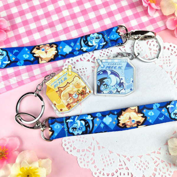 Shadow Milk + Pure Vanilla Cookie - Mini Lanyard + Keychain Set
