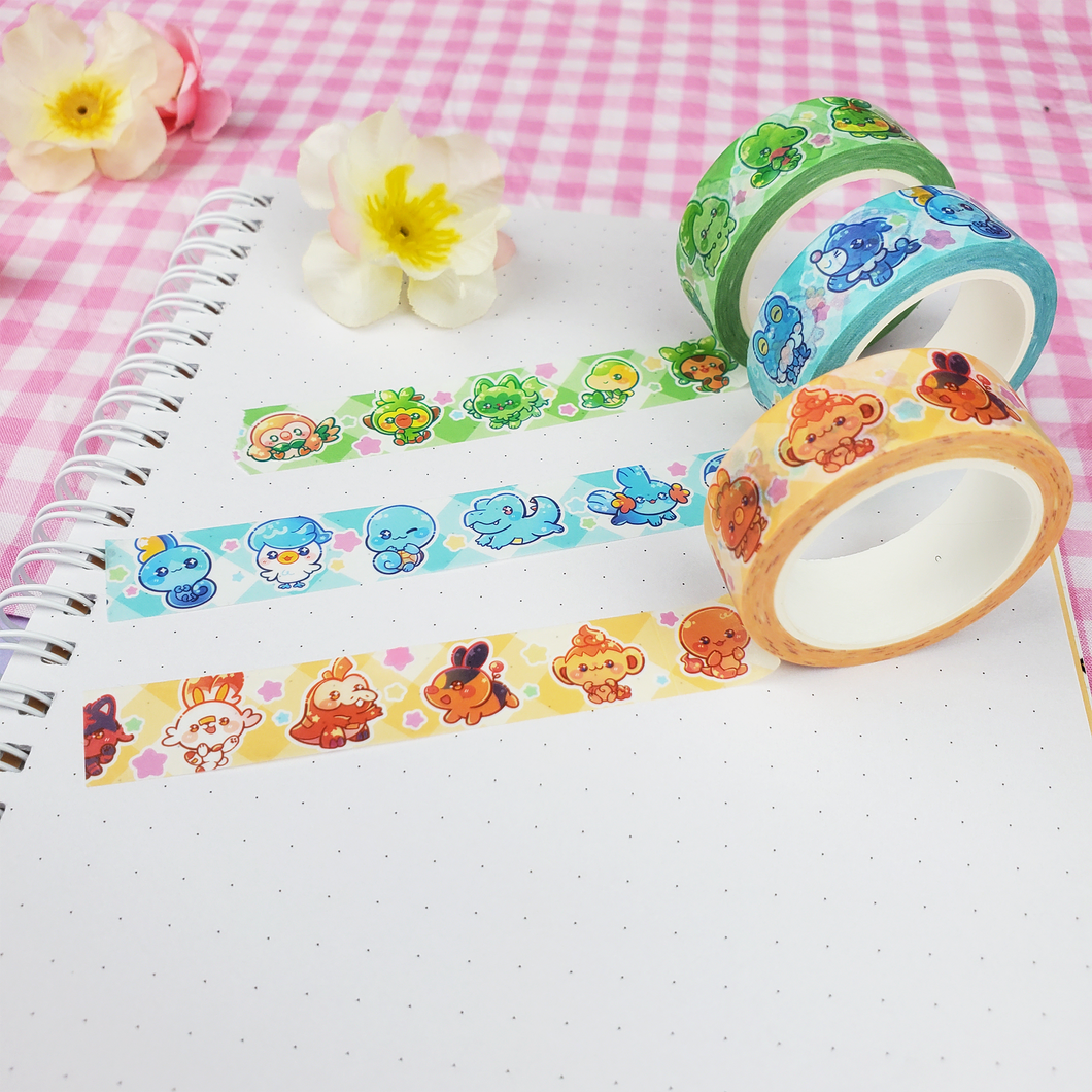 Kawaii Starter Monsters - Washi Tape ♡