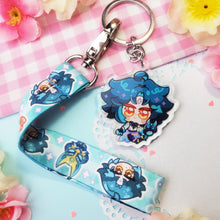 Load image into Gallery viewer, Genshin Impact - Xiao - Mini Lanyard + Acrylic Keychain Set
